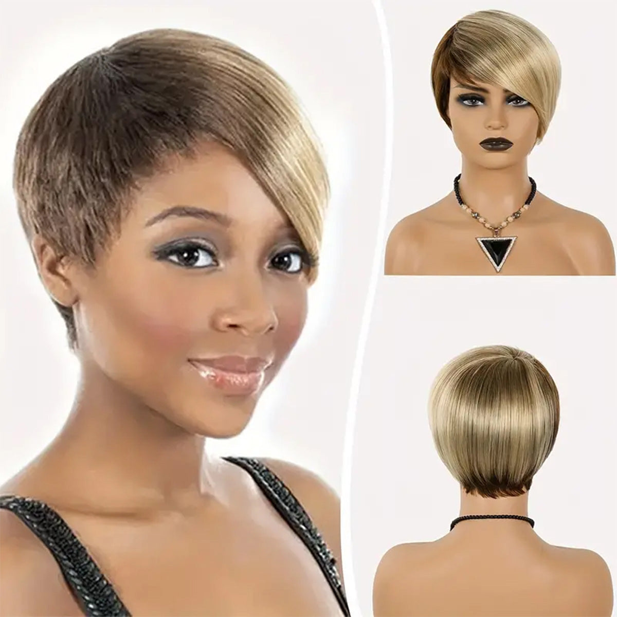 Party-Perfect Wig – Short Hair, Soft Fiber, Summer Essential