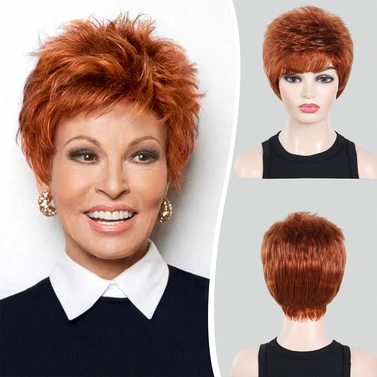 Ultra Sleek Synthetic Wig – Heat Resistant, Short Cut for All Seasons