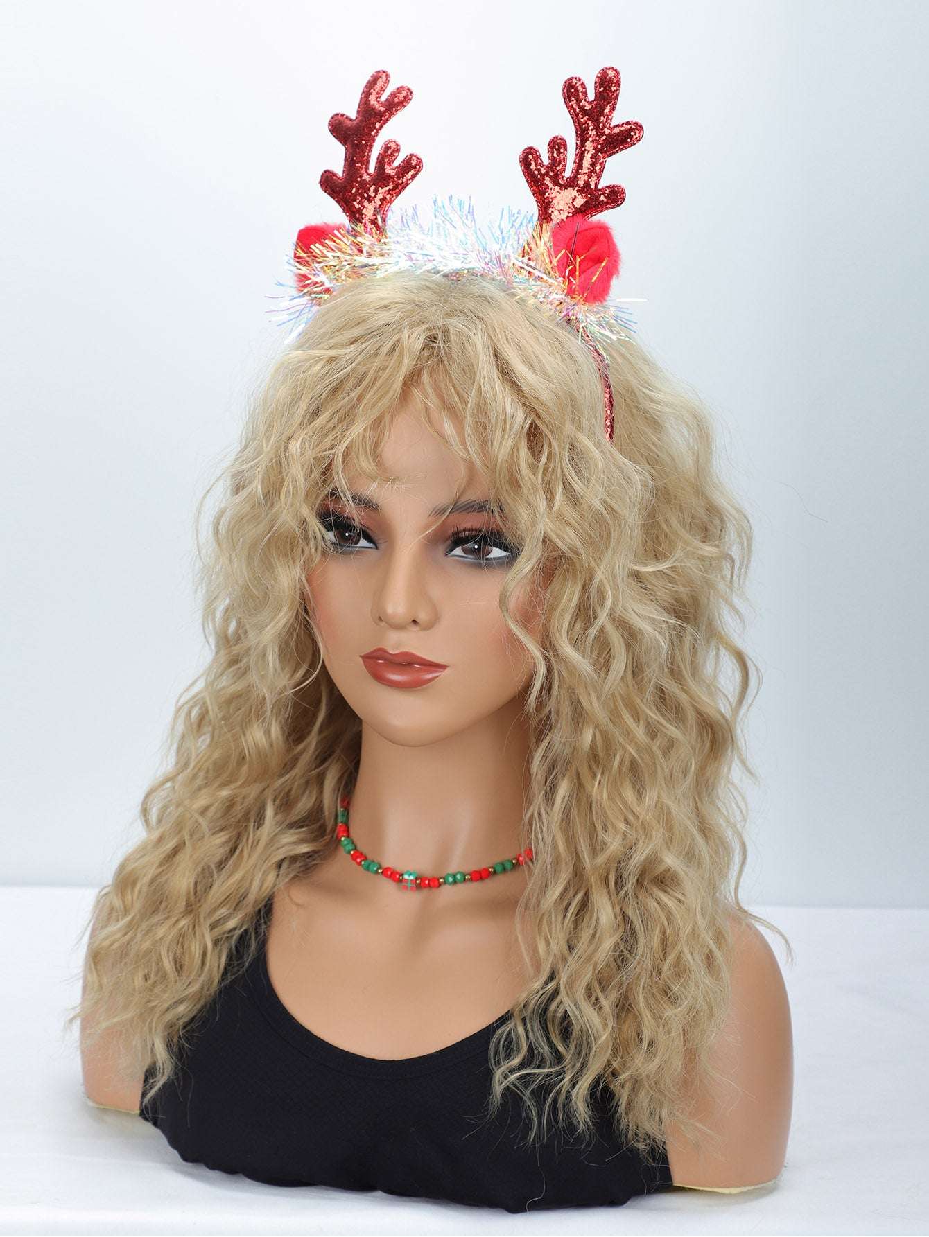 Ultra-Girly Multi-Color Wig - Heat-Stylable Synthetic Hair, Custom Wholesale Orders Welcome