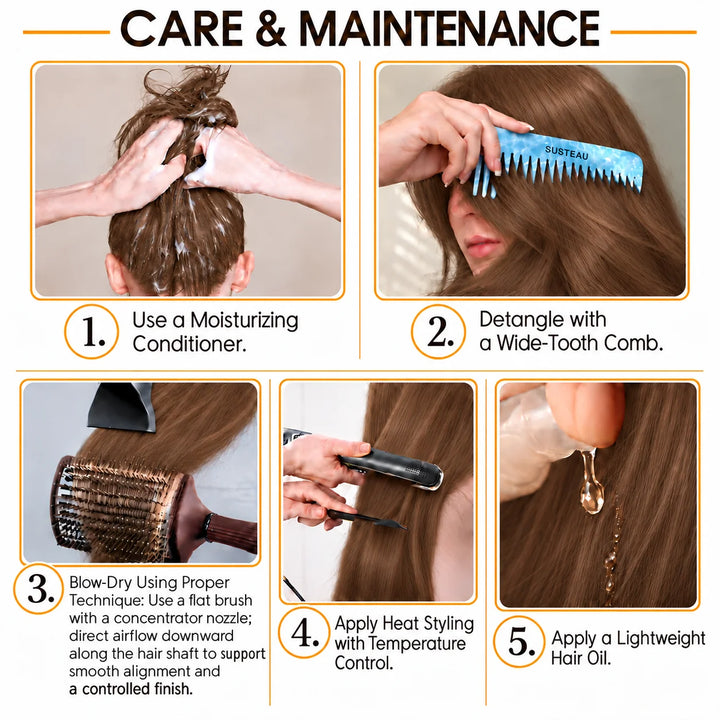 Real Human Tape-In Hair  Soft  Silky,hand tied hair extensions near me,tape extensions placement #30