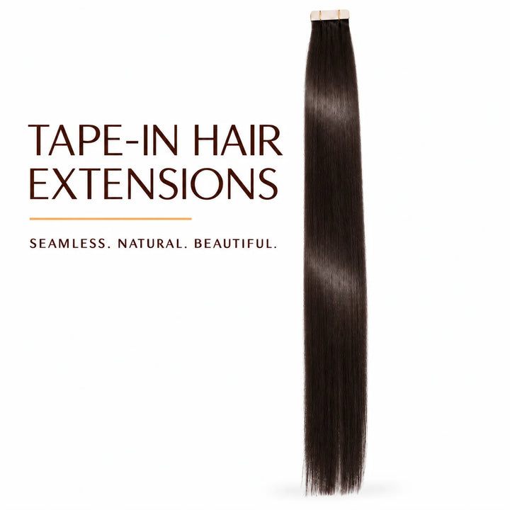 XJ Classic Tape in Hair Extensions 20pcs/pack Various colors Natural Black (1B)