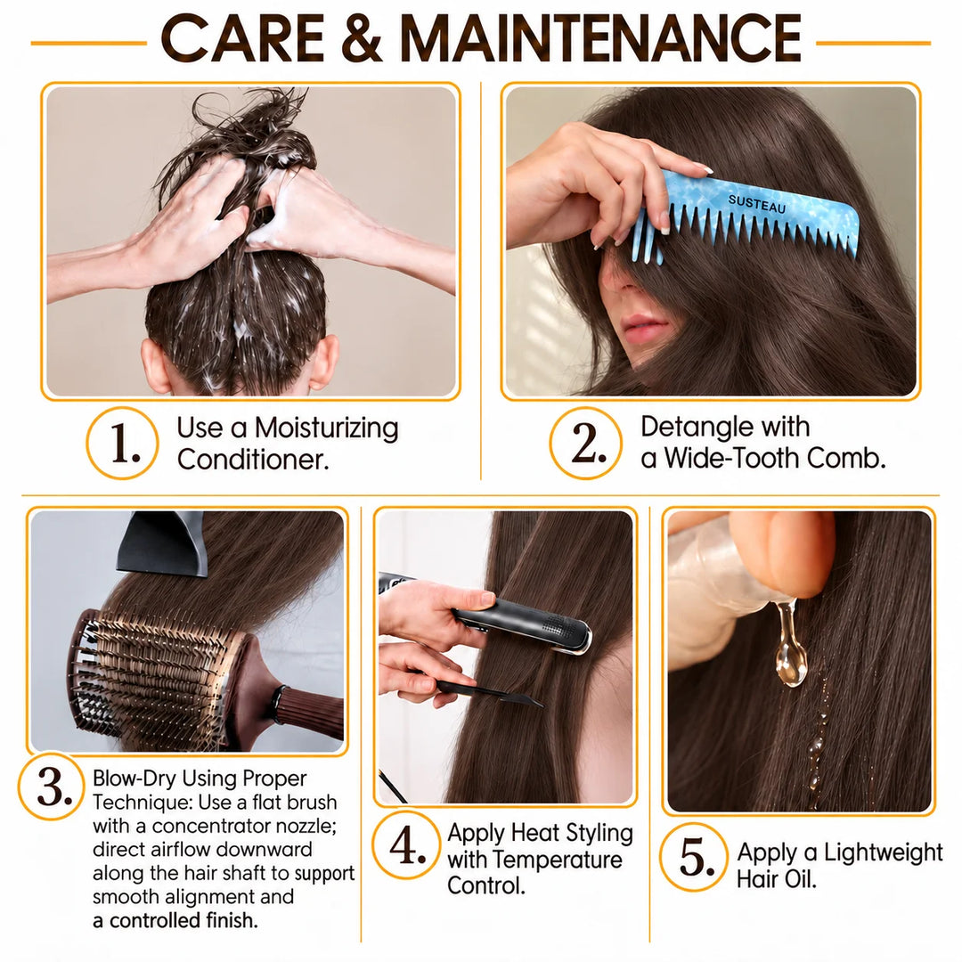 Real Human Tape-In Hair  Soft  Silky,hand tied hair extensions near me,tape extensions placement #2