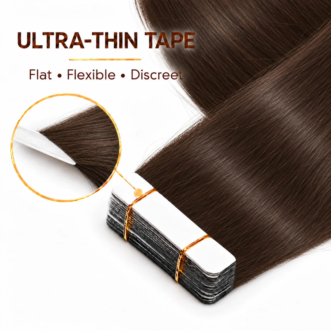 XJ Classic Tape in Hair Extensions 20pcs/pack Various colors #2
