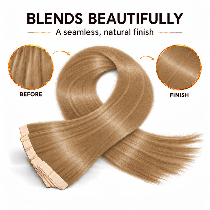 XJ Classic Tape in Hair Extensions 20pcs/pack Various colors #27
