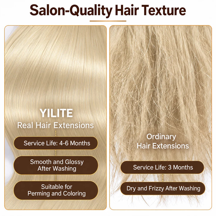 XJ Reusable Hair Tape Strips – Eco-Friendly & Budget-Saving_Placement Of Tape In Hair Extensions #60Platinum Blonde