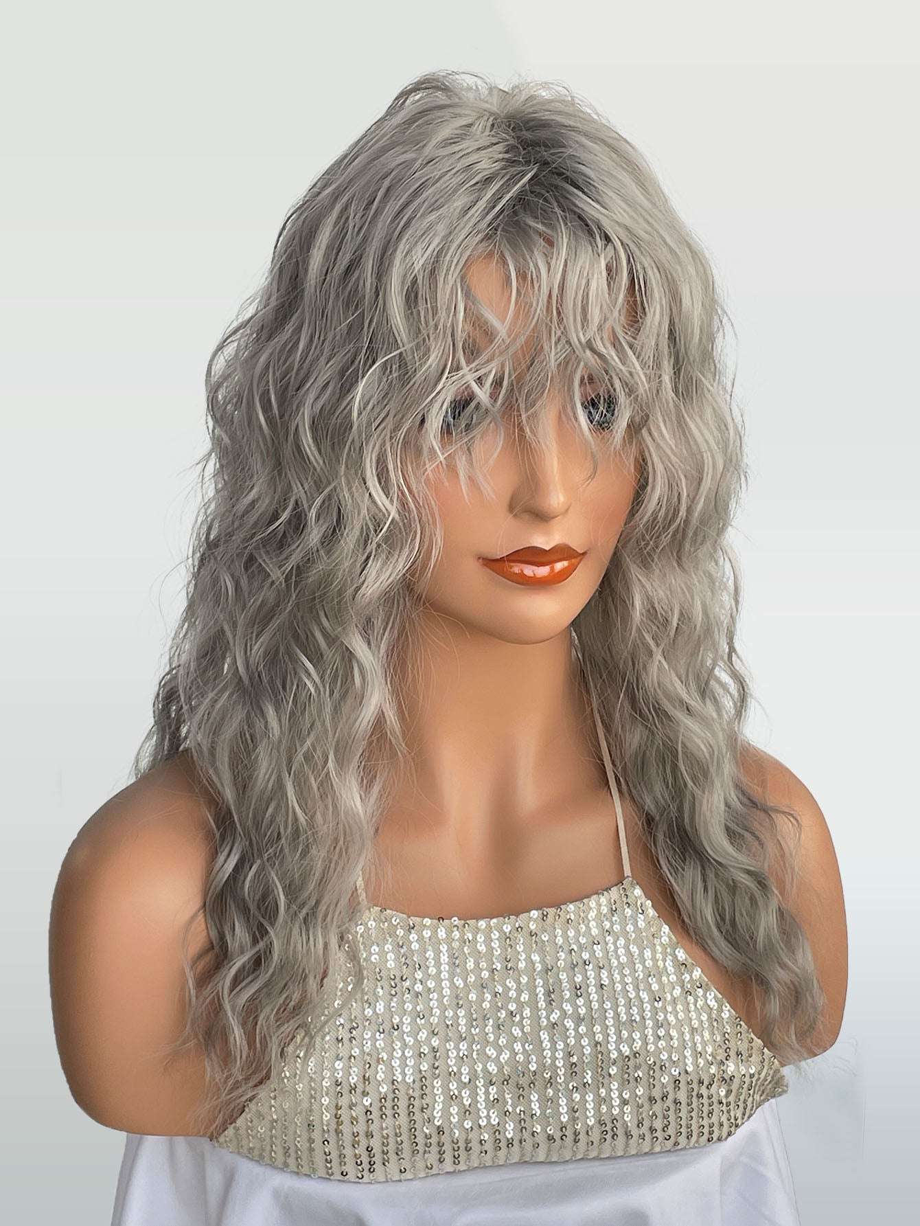 Sweet Girls Multi-Color Wig - High Elasticity Heat-Resistant Synthetic Hair, Bulk Discounts