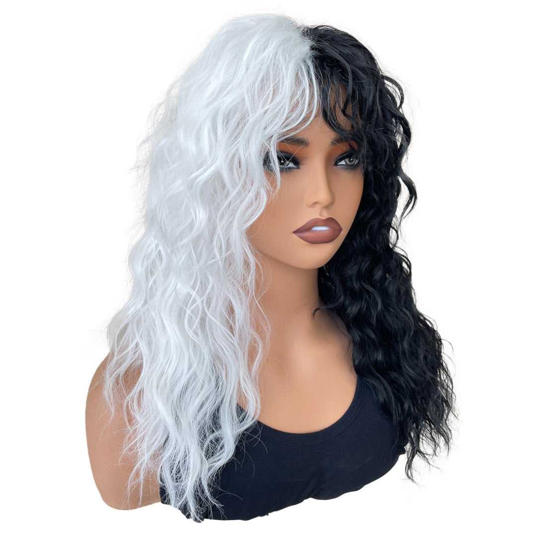 Ultra-Girly Multi-Color Wig - Heat-Stylable Synthetic Hair, Custom Wholesale Orders Welcome