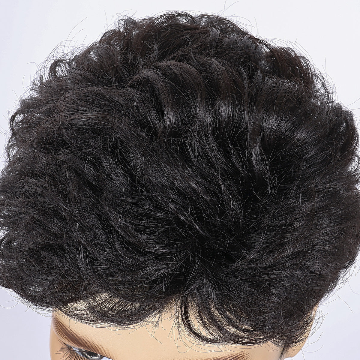Casual Look Men's Wig – Heat-Resistant Fiber, Natural Appearance