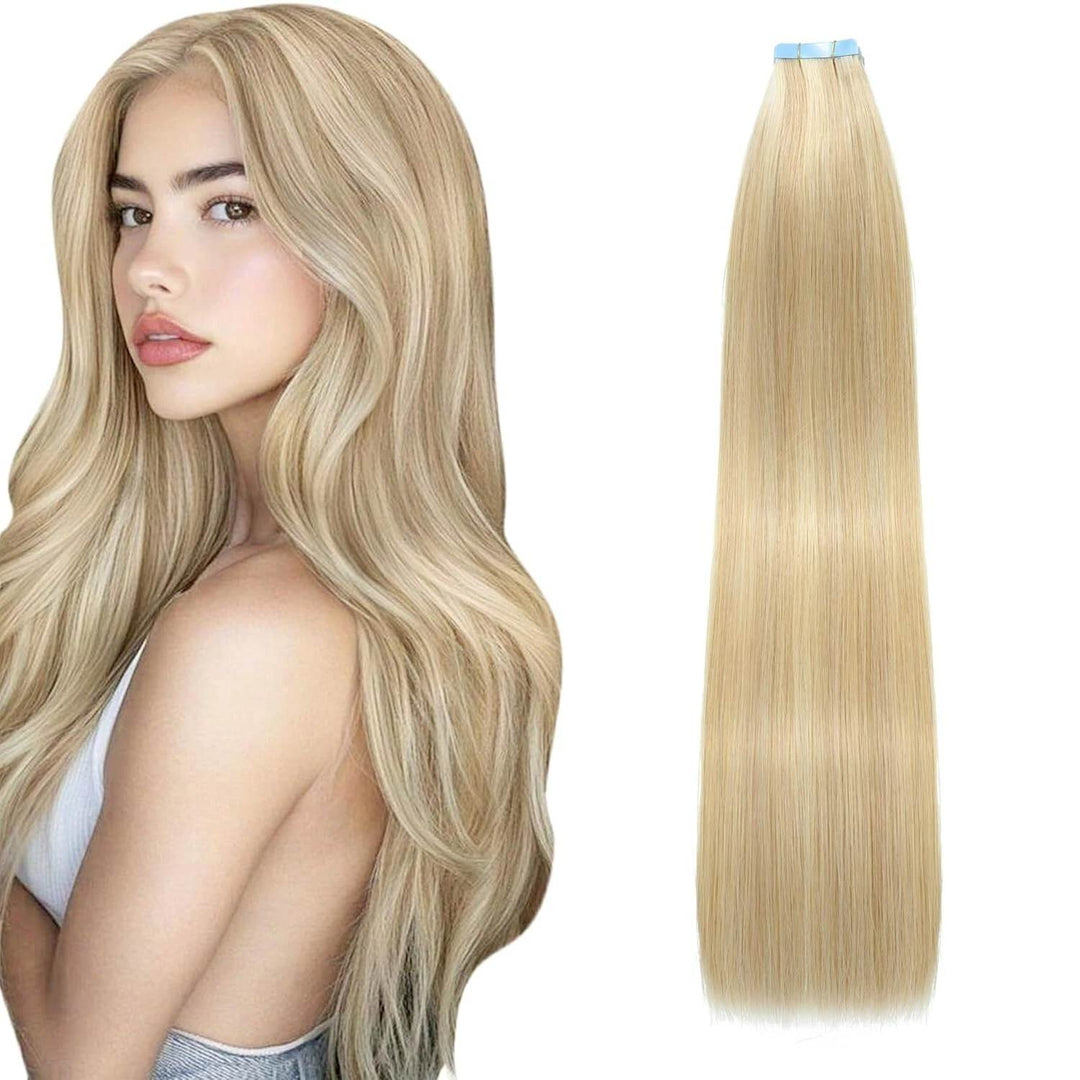 Real Human Tape-In Hair  Soft  Silky,hand tied hair extensions near me,tape extensions placement