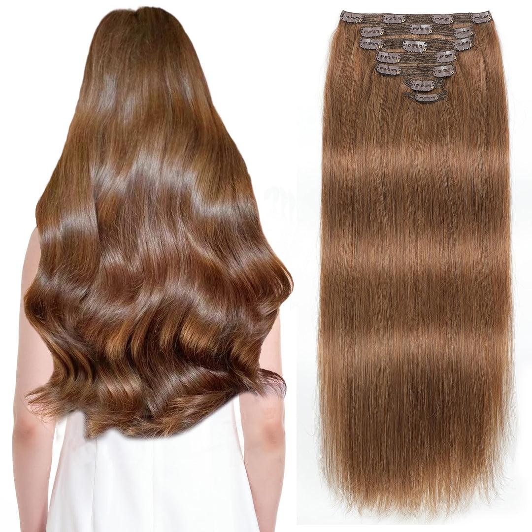 Remy Human Hair Clip-In Extensions 7 Pieces for Full Volume