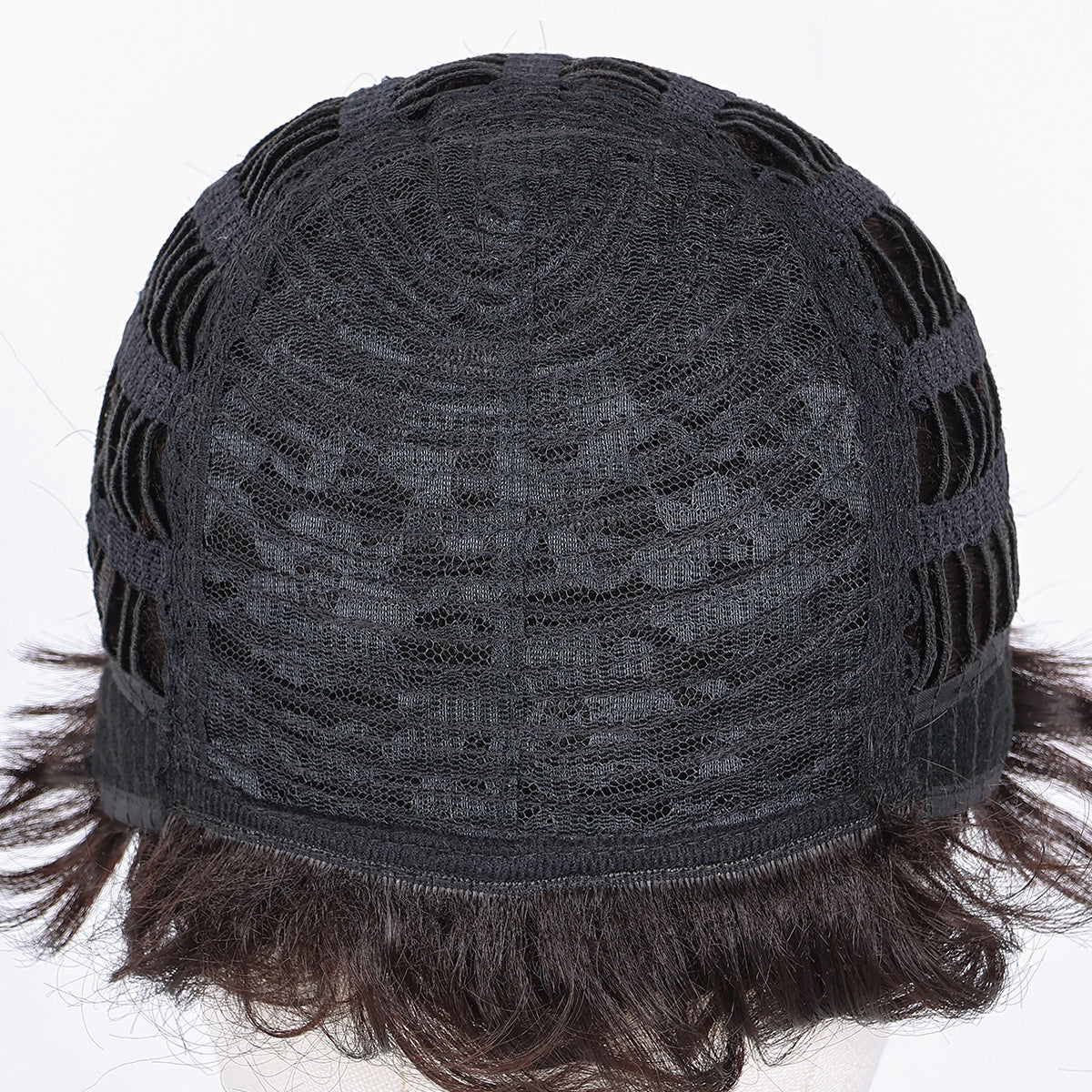 Casual Look Men's Wig – Heat-Resistant Fiber, Natural Appearance