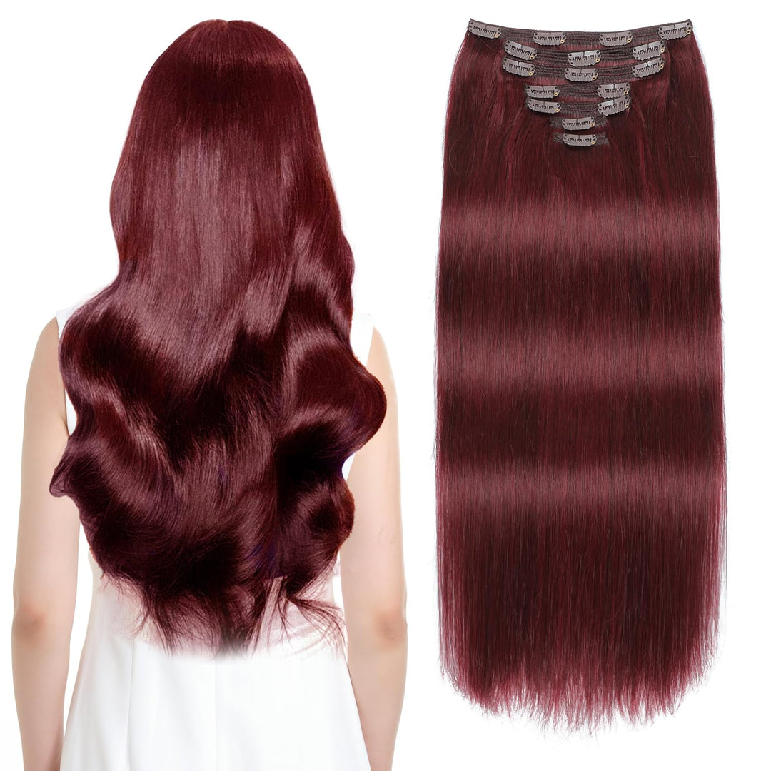 Remy Human Hair Clip-In Extensions 7 Pieces for Full Volume