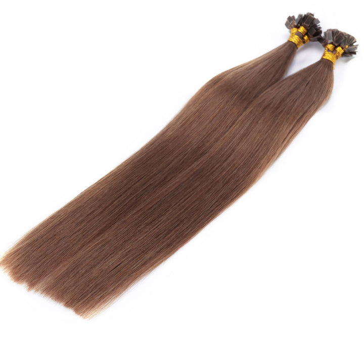 Flat Tip Human Hair Extensions – Seamless & Long-Lasting