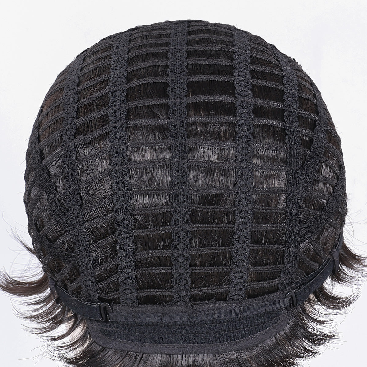 Casual Look Men's Wig – Heat-Resistant Fiber, Natural Appearance