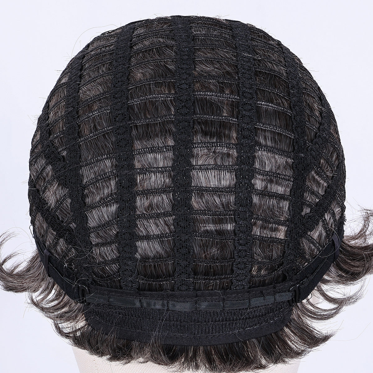 Casual Look Men's Wig – Heat-Resistant Fiber, Natural Appearance
