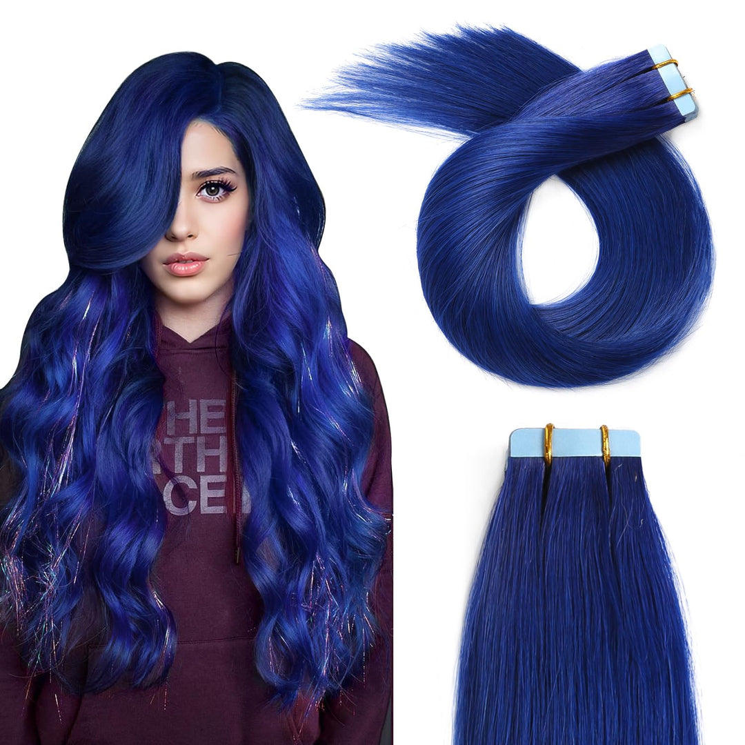 Seamless Injected Hand-Tied Invisible Tape In Hair Extension 20Pcs Virgin Human Hair