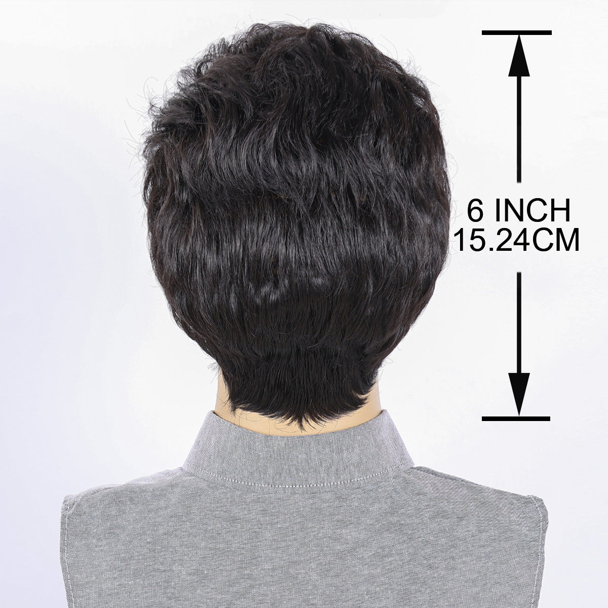 Casual Look Men's Wig – Heat-Resistant Fiber, Natural Appearance