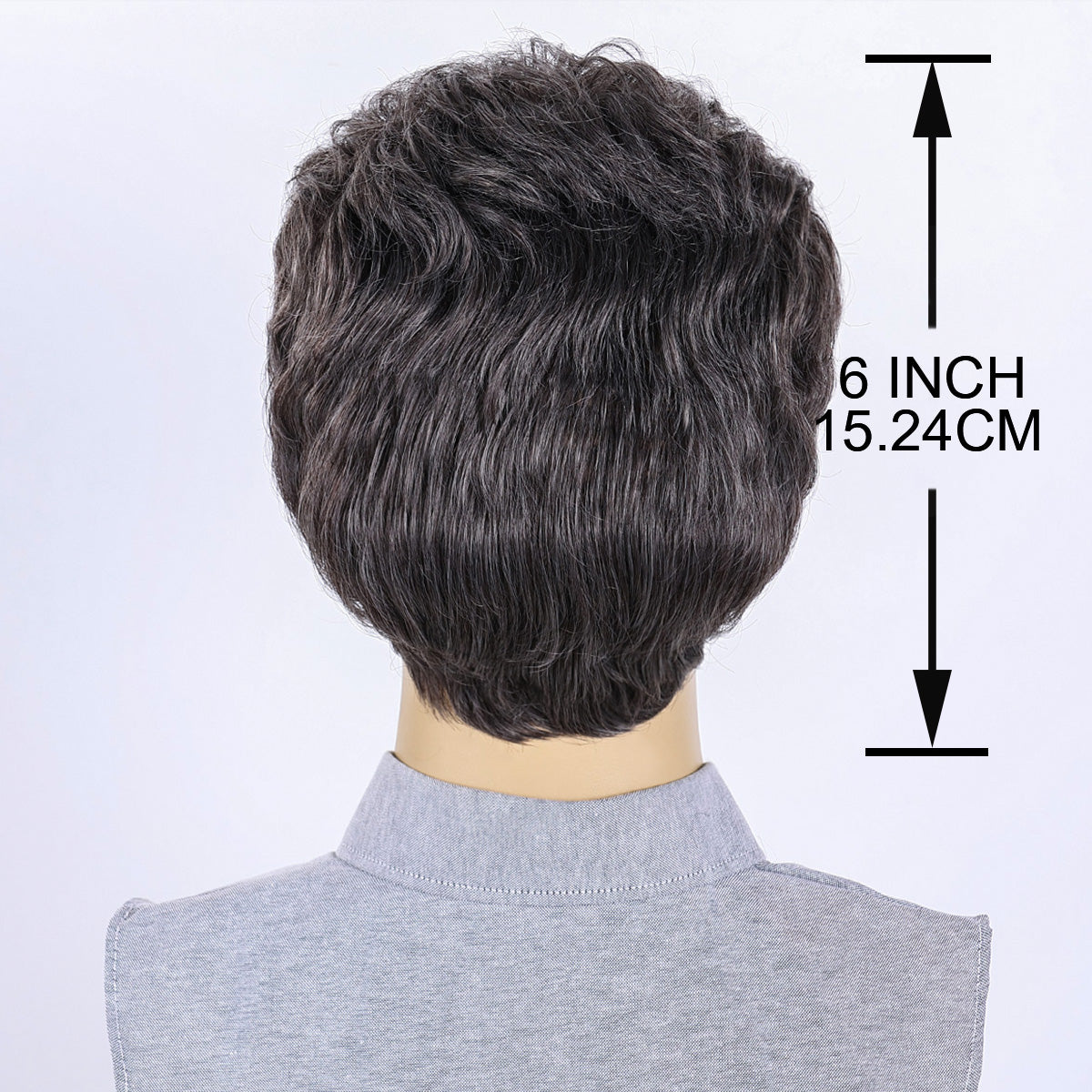 Casual Look Men's Wig – Heat-Resistant Fiber, Natural Appearance
