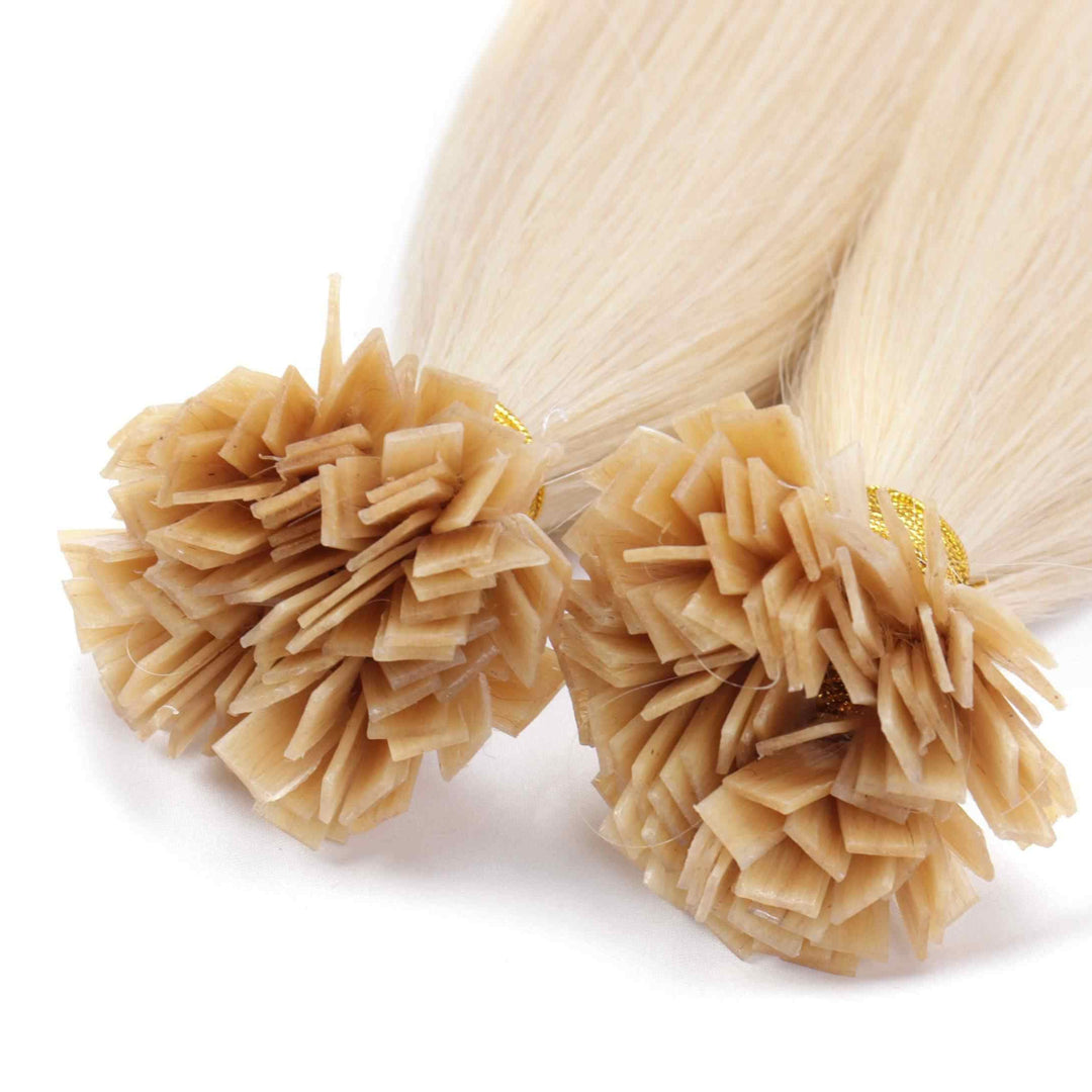 Flat Tip Human Hair – Invisible Keratin Bond Extensions