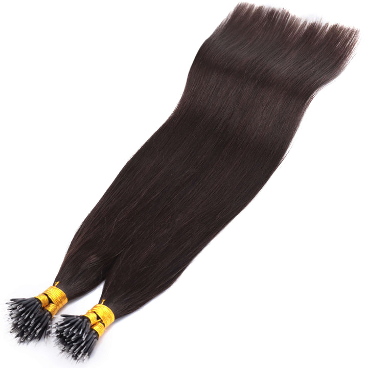 Straight Nano Ring Human Hair Extensions – Soft & Silky