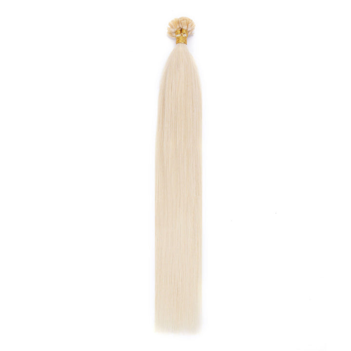 Straight Flat Tip Hair Extensions – Heat-Friendly Human Hair