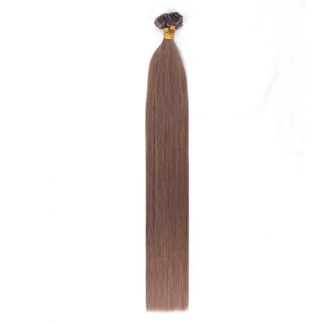 Flat Tip Human Hair Extensions – Seamless & Long-Lasting