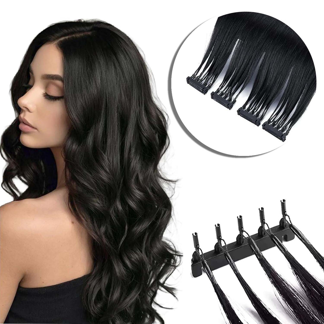 6D Human Hair Extensions: Salon-Quality Results with DIY Simplicity