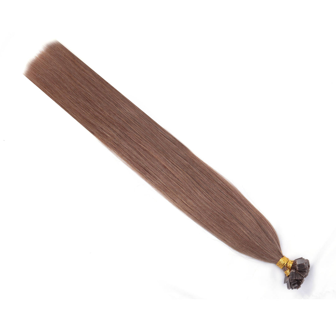 Flat Tip Human Hair Extensions – Seamless & Long-Lasting