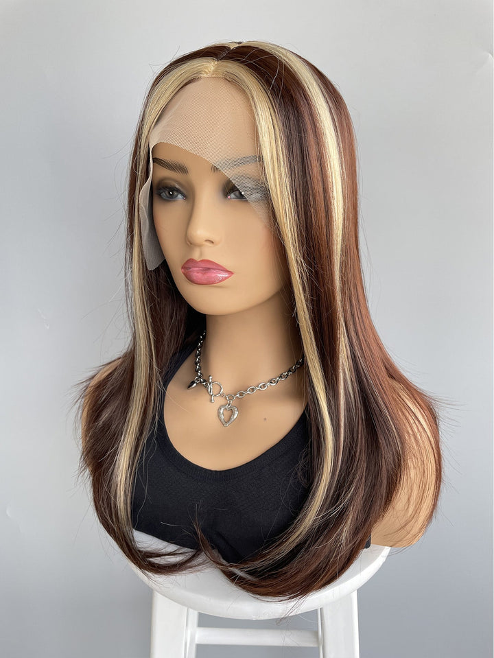 13x4 HD Lace Front Wig Synthetic Hair, Heat-Resistant, Daily Wear