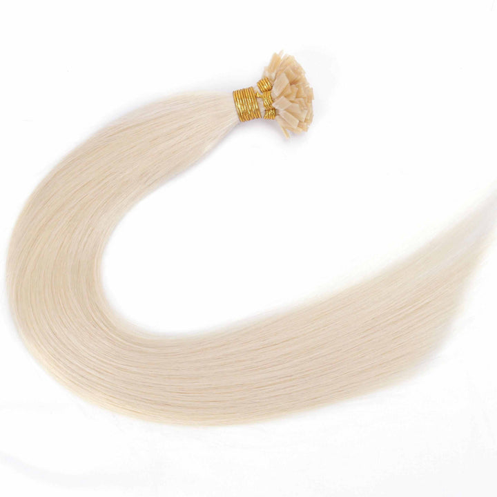 Straight Flat Tip Hair Extensions – Heat-Friendly Human Hair