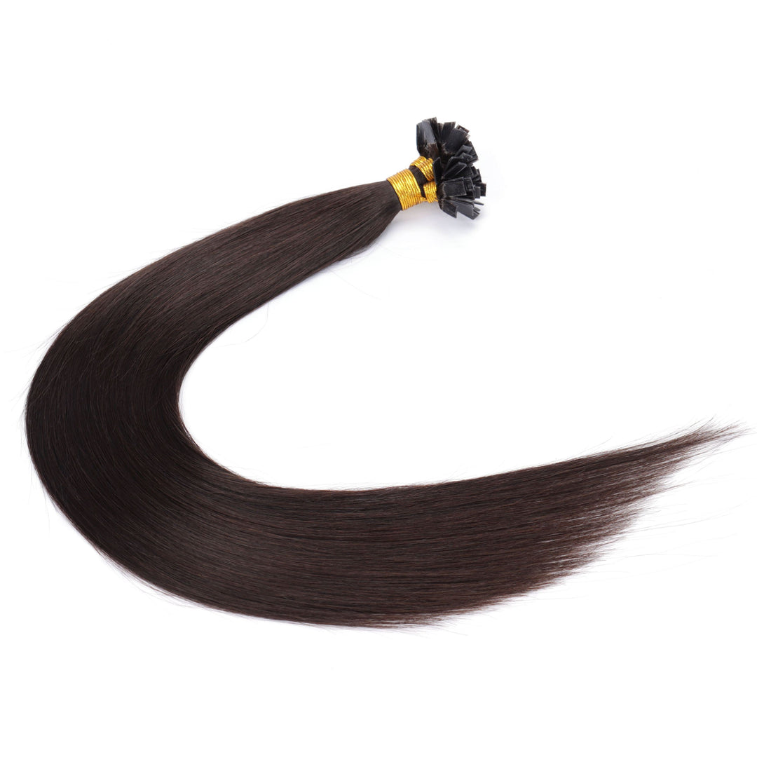 XJHAIR Flat-tip Keratin Human Hair Comfort Meets Elegance-1b#