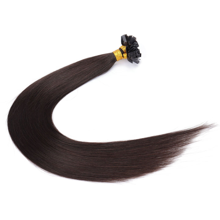 XJHAIR Flat-tip Keratin Human Hair Comfort Meets Elegance-1b#