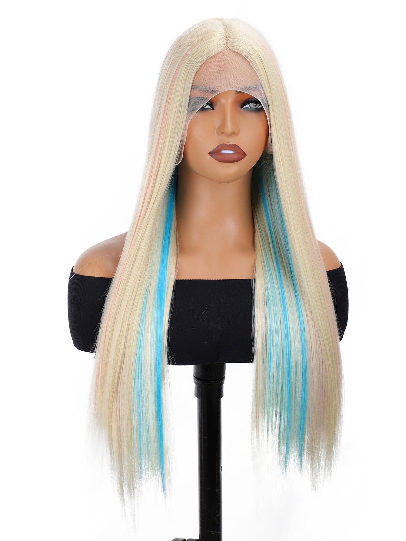 Long Straight Wig 28in Long Straight - High-Density Synthetic Hair for Women, Fashionable and Natural Look, Available