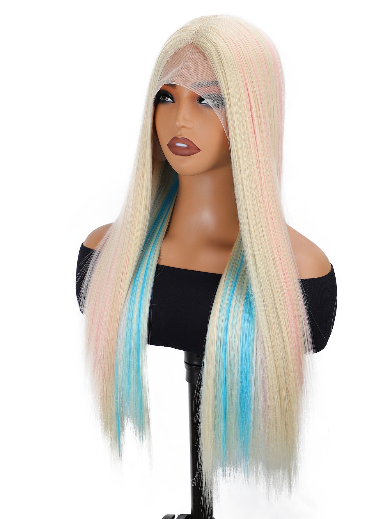 Long Straight Wig 28in Long Straight - High-Density Synthetic Hair for Women, Fashionable and Natural Look, Available