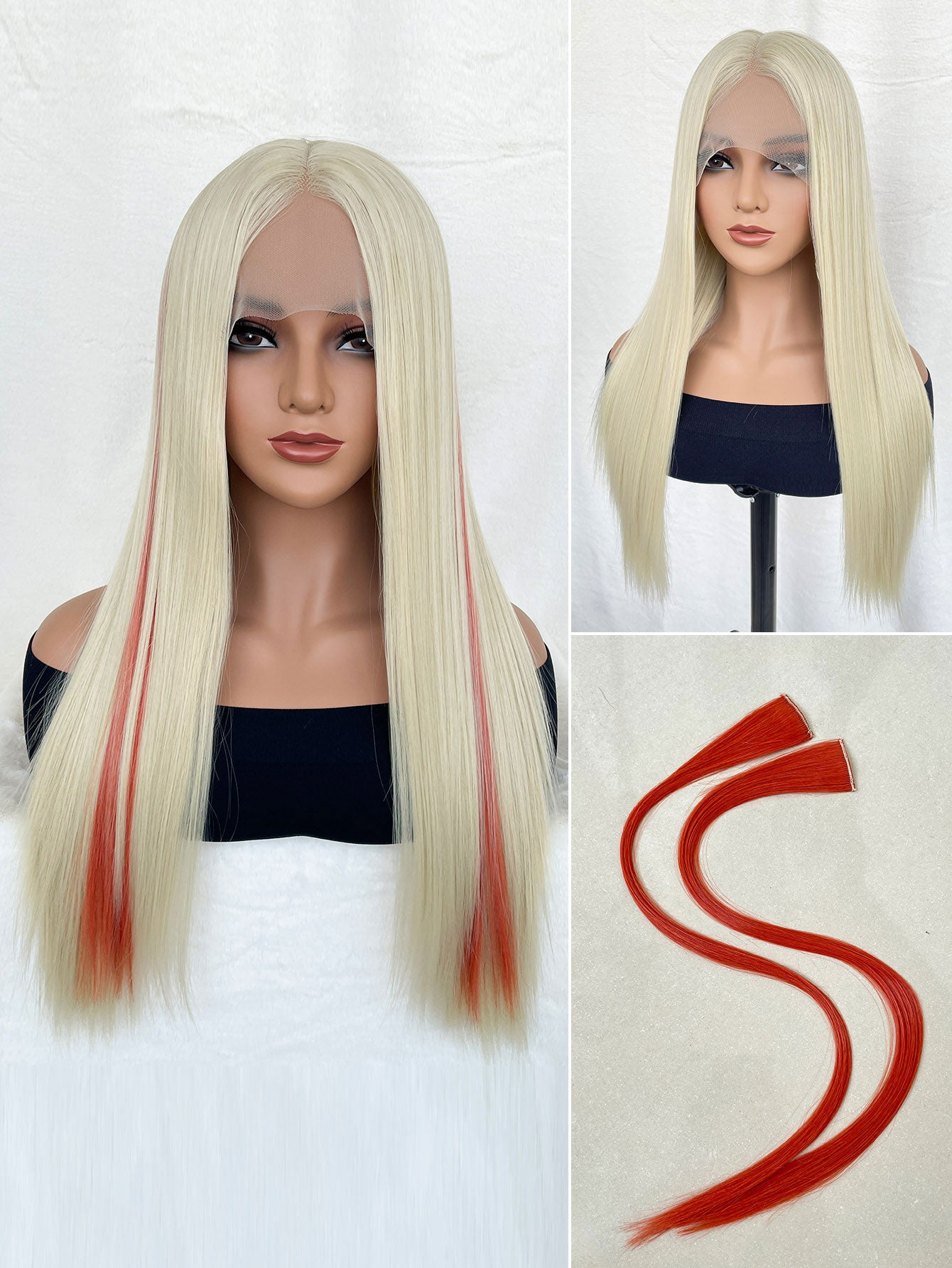 Long Straight Wig 28in Long Straight - High-Density Synthetic Hair for Women, Fashionable and Natural Look, Available