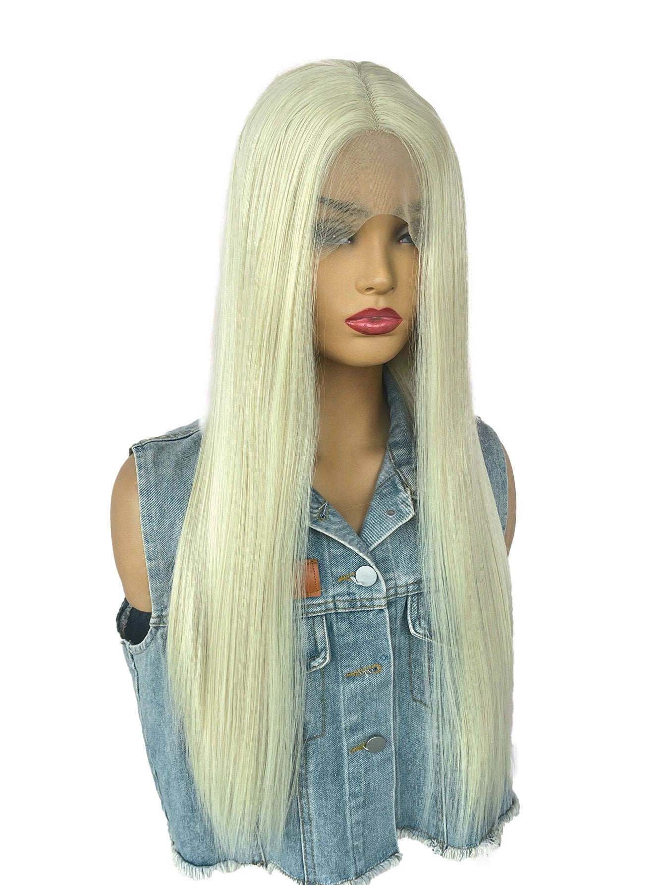 Long Straight Wig 28in Long Straight - High-Density Synthetic Hair for Women, Fashionable and Natural Look, Available