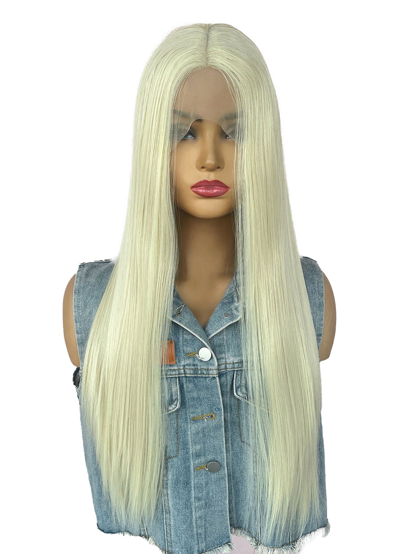 Long Straight Wig 28in Long Straight - High-Density Synthetic Hair for Women, Fashionable and Natural Look, Available