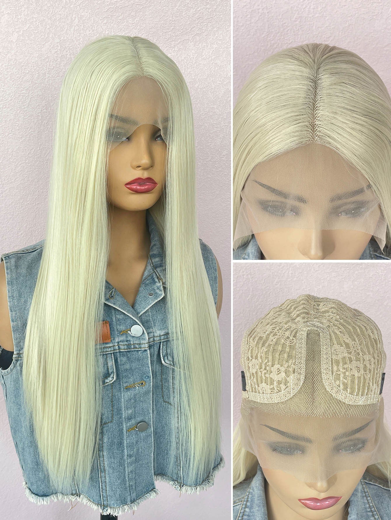 Long Straight Wig 28in Long Straight - High-Density Synthetic Hair for Women, Fashionable and Natural Look, Available