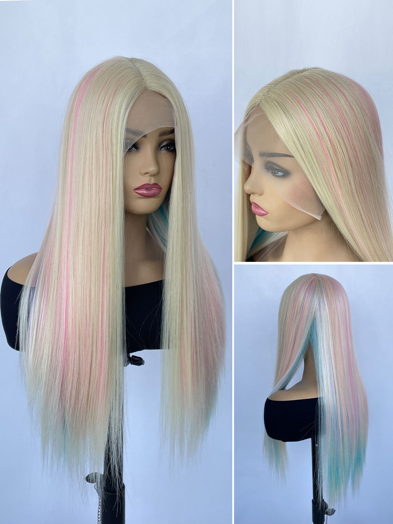 Long Straight Wig 28in Long Straight - High-Density Synthetic Hair for Women, Fashionable and Natural Look, Available
