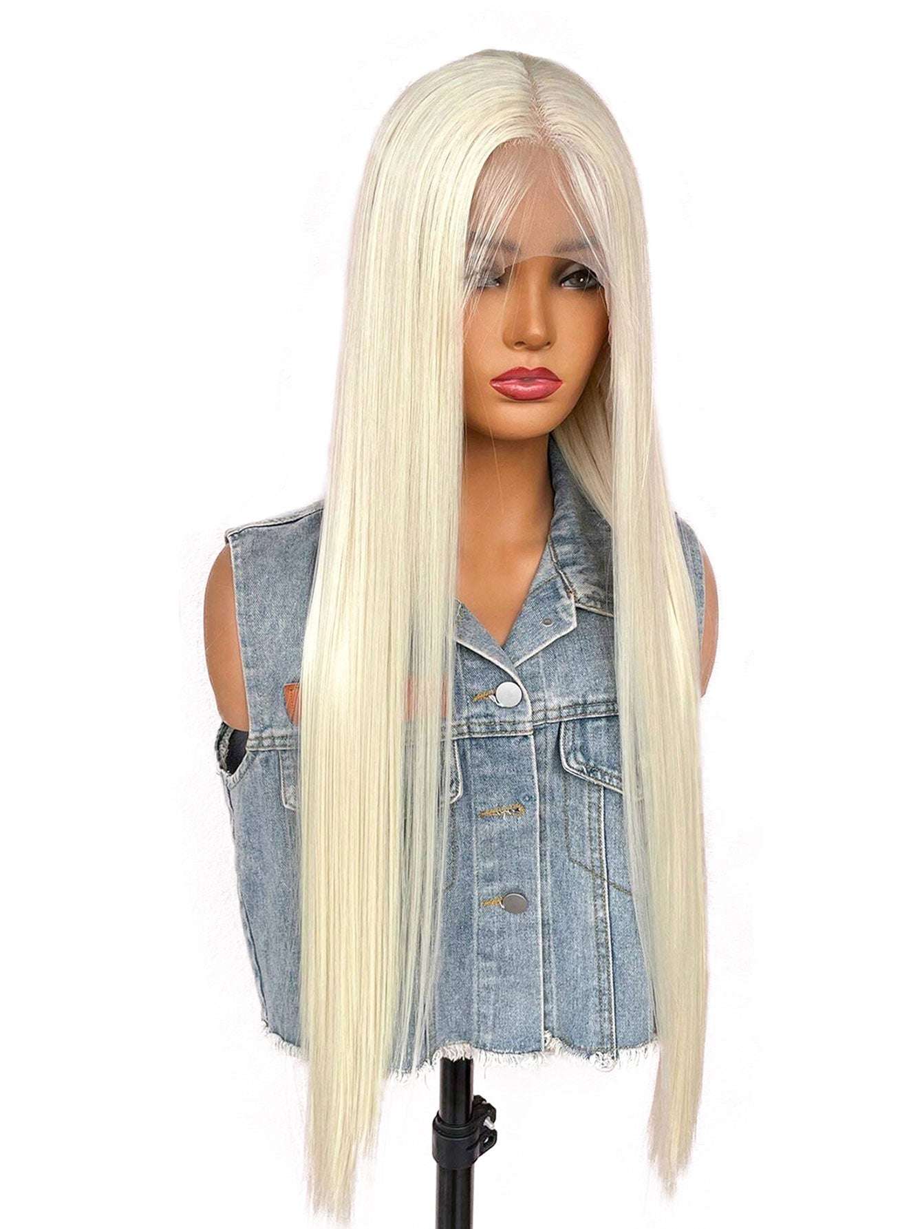 High-Quality 13x4x1 T-Part Synthetic Lace Front Wig – Soft, Shiny, and Realistic