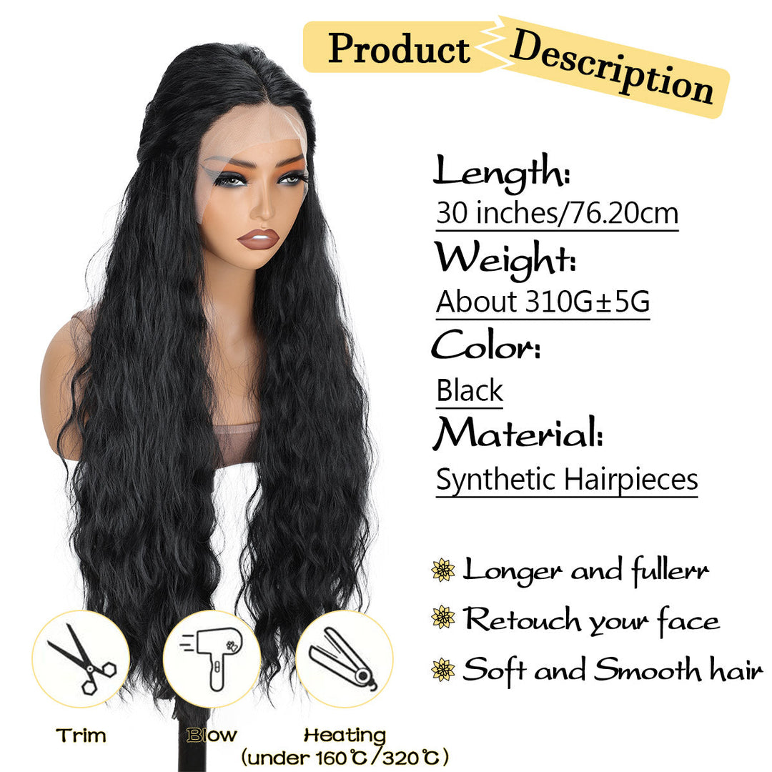 13x4 HD Lace Front Wig Synthetic Hair, Heat-Resistant, Daily Wear, Wholesale Deals