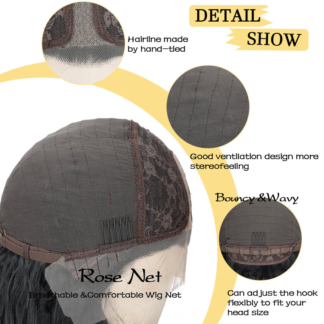 13x4 HD Lace Front Wig Synthetic Hair, Heat-Resistant, Daily Wear, Wholesale Deals