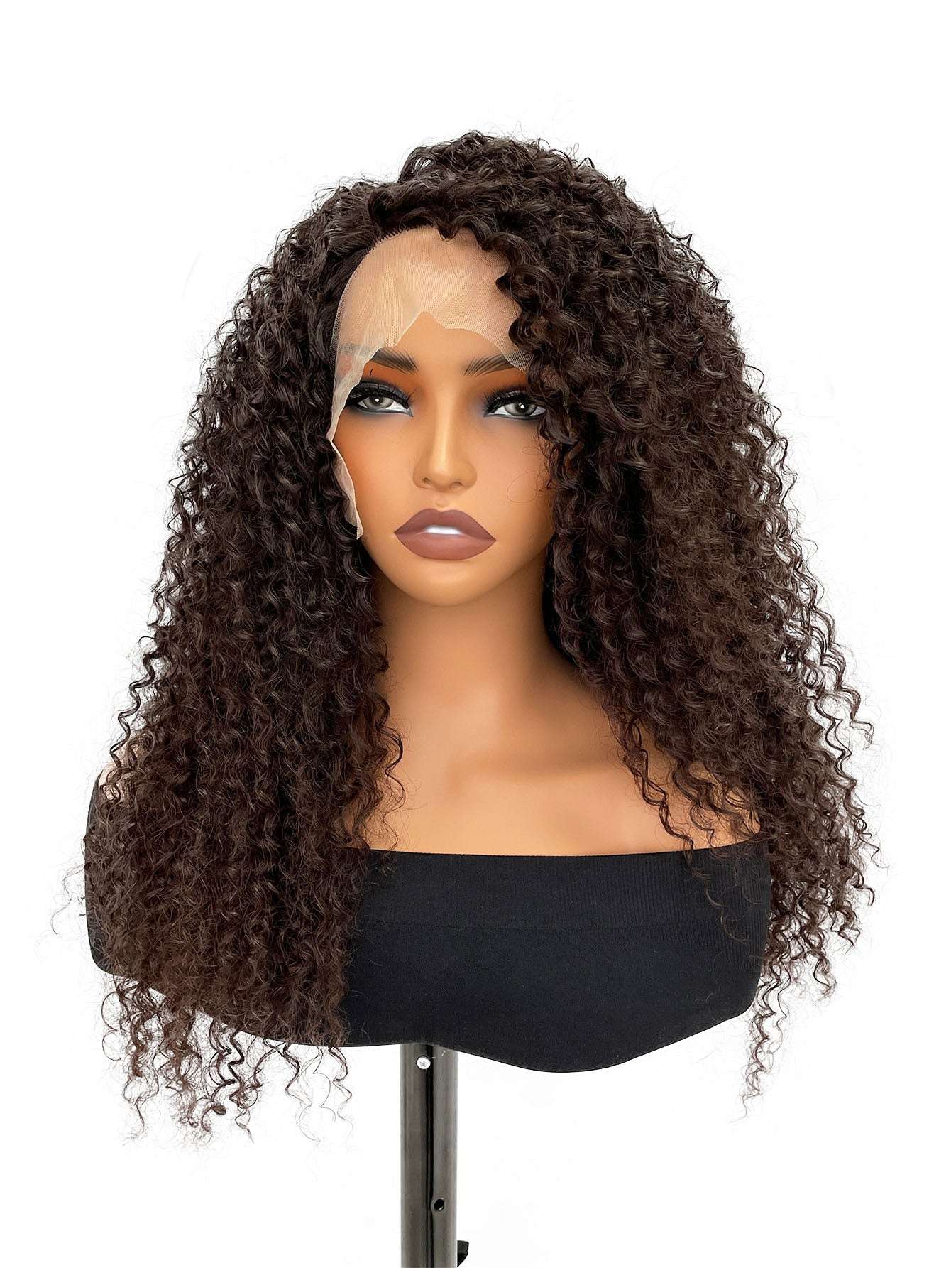 Super Youthful and Vibrant African Curly High-Temperature Protein Fiber Wig