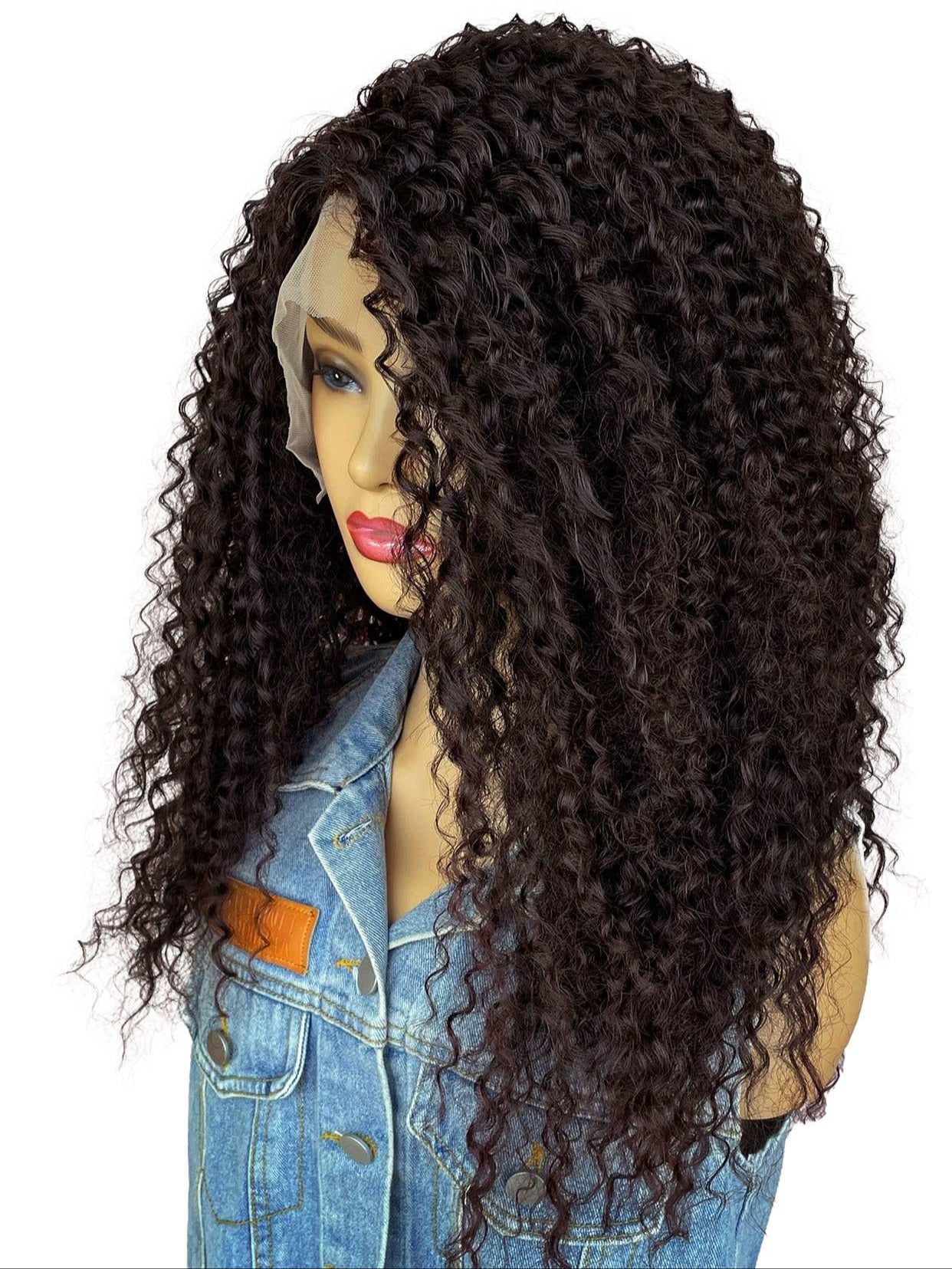 Ombre African Curly High-Temperature Protein Fiber Wig