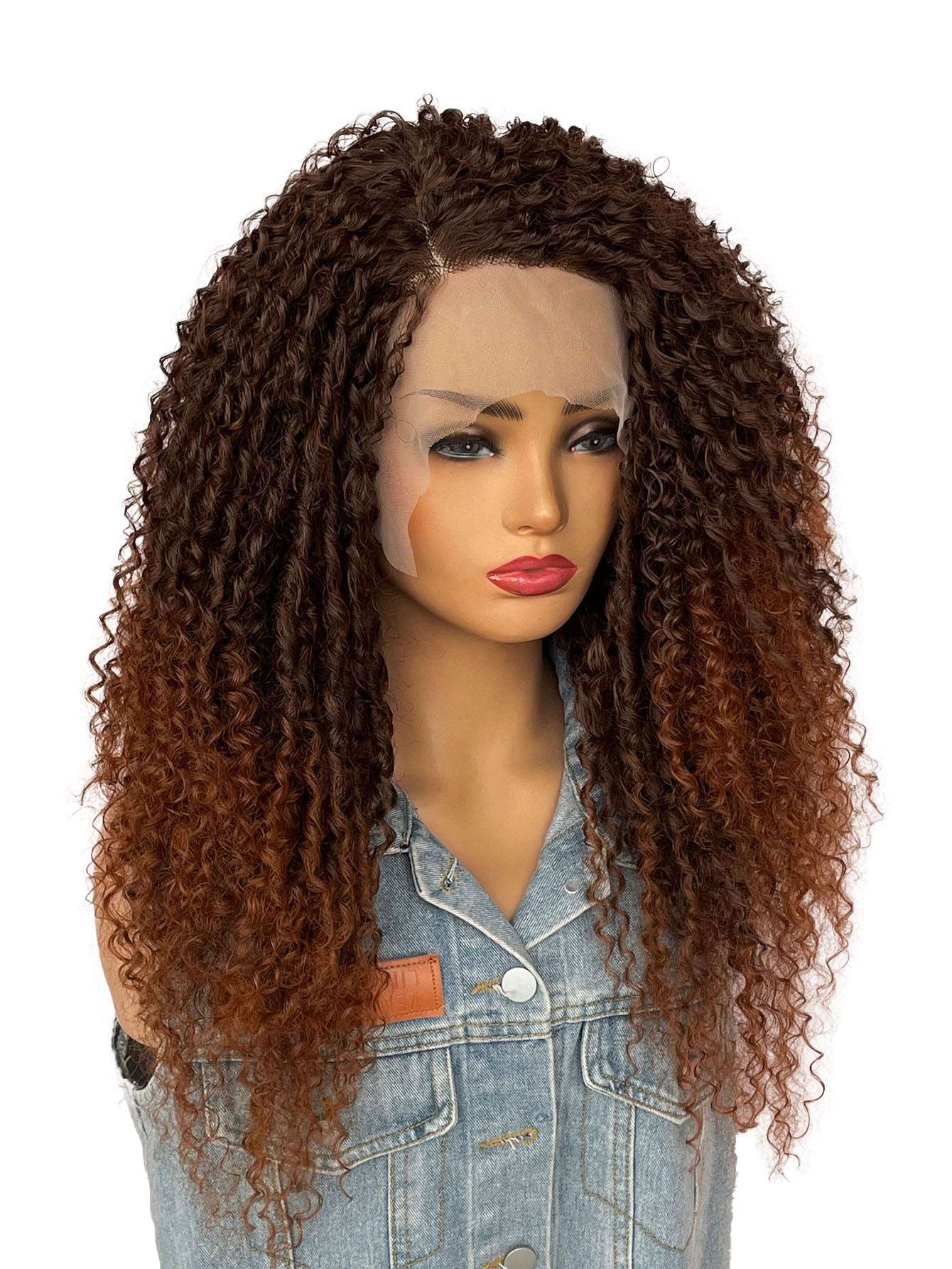 Youthful African Curly High-Temperature Protein Fiber Wig