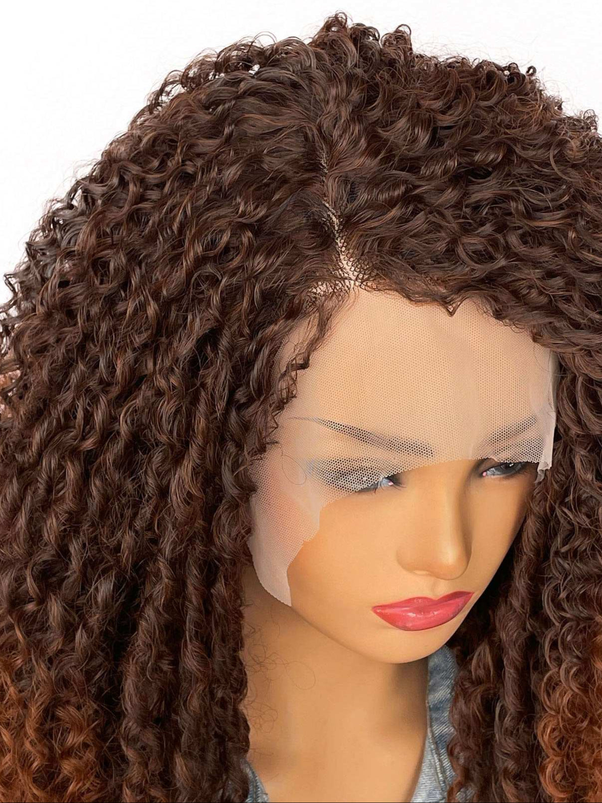 Youthful African Curly High-Temperature Protein Fiber Wig