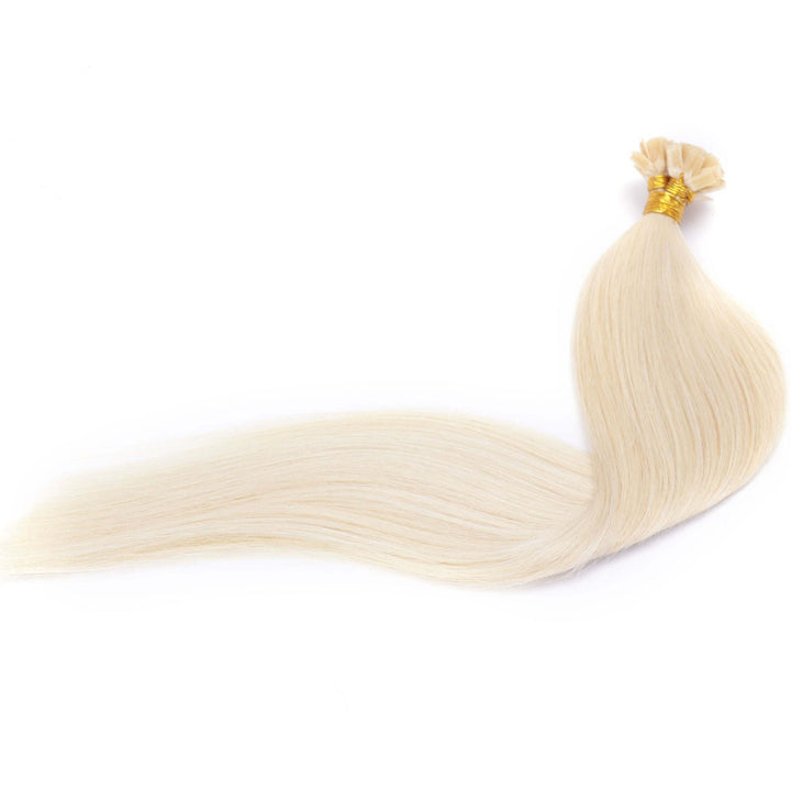 Straight Flat Tip Hair Extensions – Heat-Friendly Human Hair