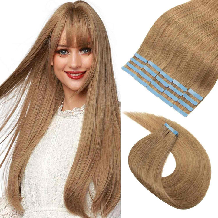 Real Human Tape-In Hair  Soft  Silky,hand tied hair extensions near me,tape extensions placement