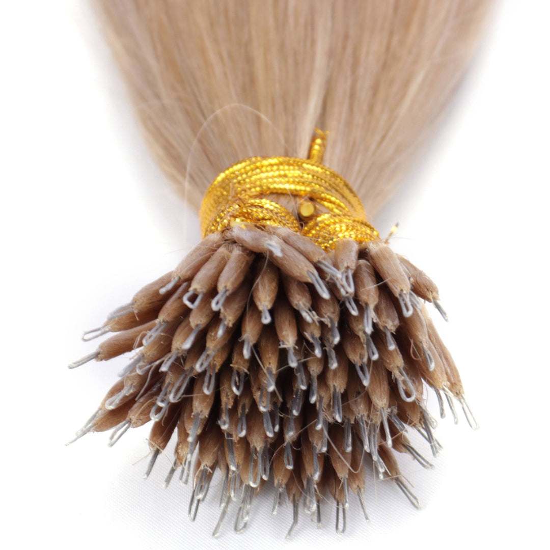 Nano Beads Human Hair Extensions – No Heat, No Glue