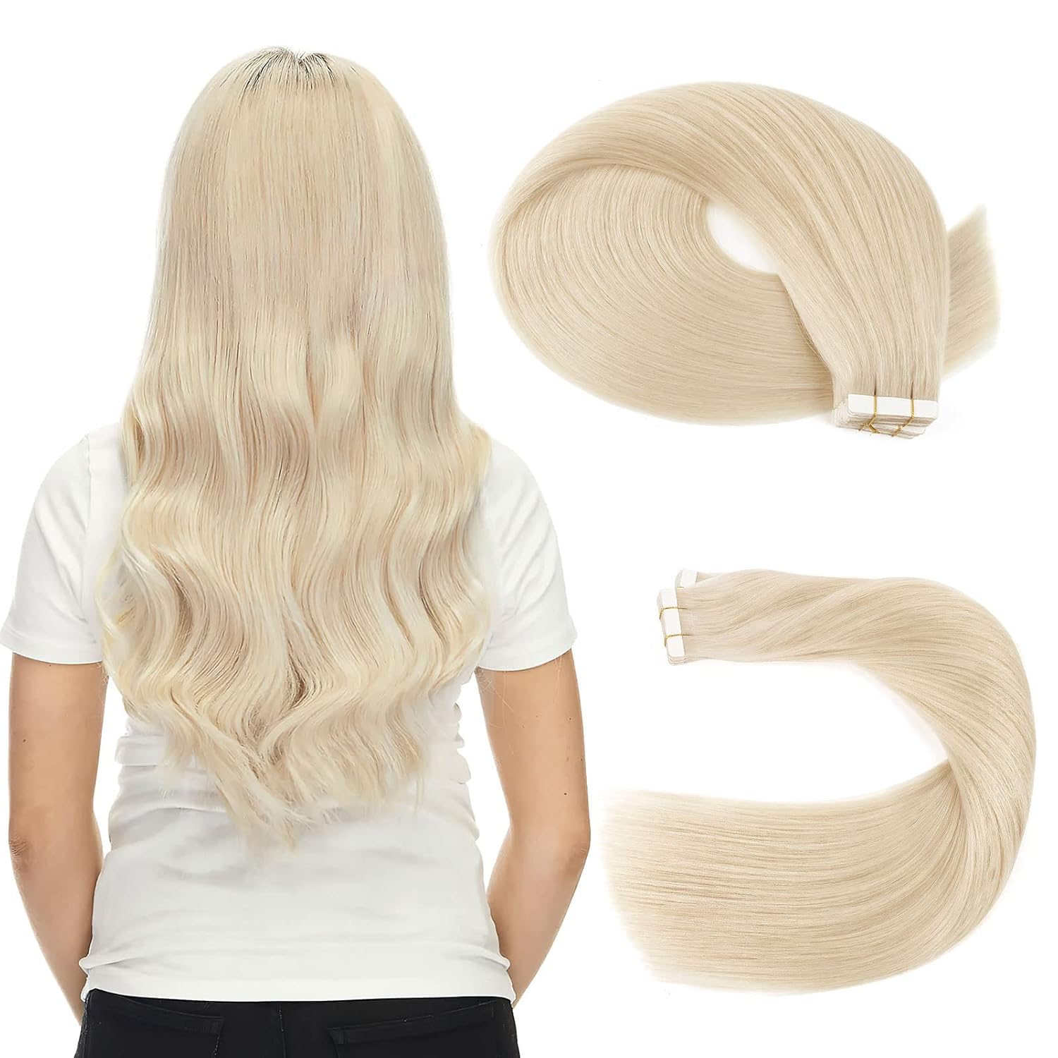 XJ Long tape-In Hair Extensions Elevate Your Style with Effortless Elegance